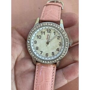 Pink Stainless Steel Women's‎ Watch